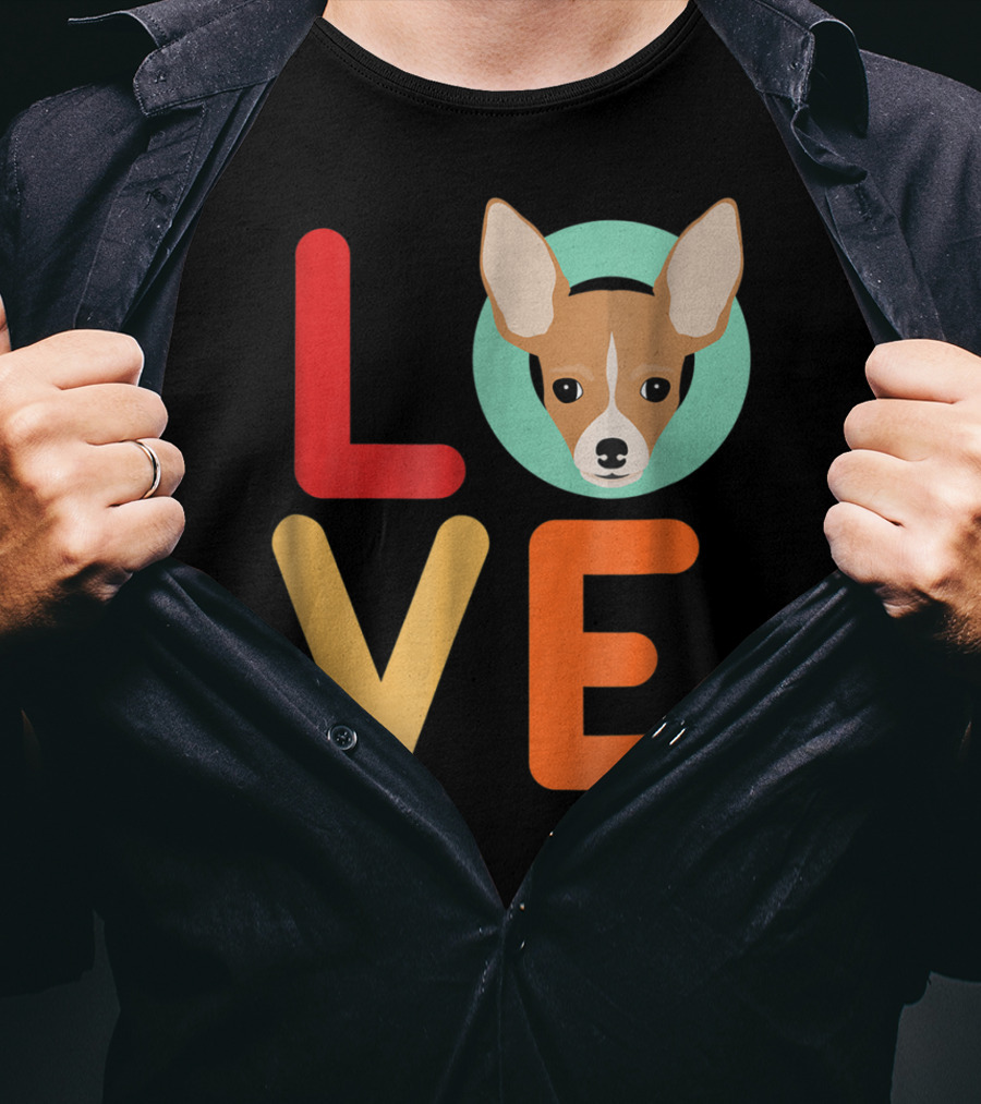 Love Chihuahua Dog Animal Lover Puppies Mom Dad T-Shirt