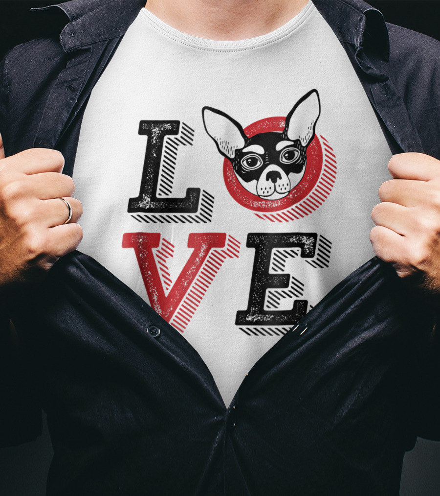 I Love Chihuahua Puppies Mom And Dad 17 Love T-Shirt