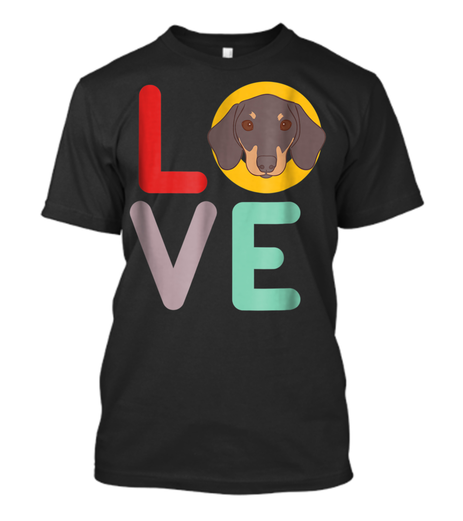 Love Dachshund Dog Animal Lover Puppies Mom Dad20 T-Shirt