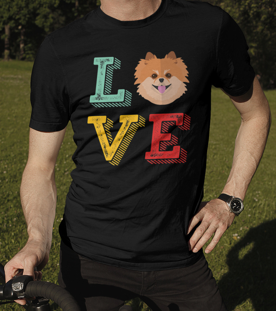 LOVE Pomeranian Dog For Pom Puppy Lover14 T-Shirt