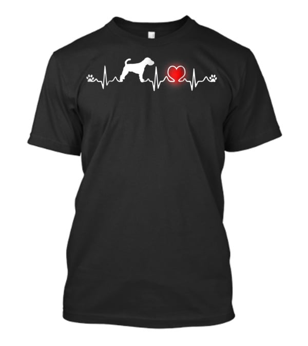 Welsh Terrier Heartbeat Paw Love T-Shirt
