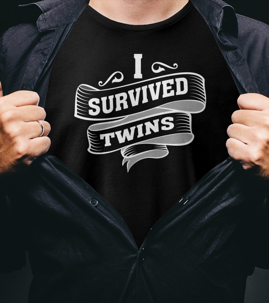 I Survived Twins Mom And Dad Twins16 T-Shirt