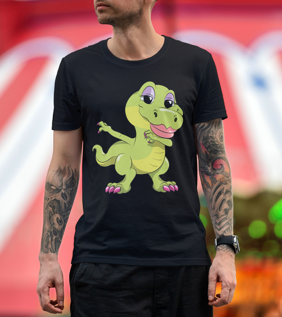 Unique Mamasaurus Mom S69 Cute Dinosaur Character T-Shirt
