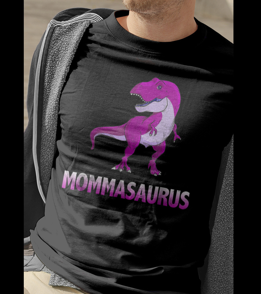 MOMMASAURUS Pink TRex Mother Momma TRex T-Shirt