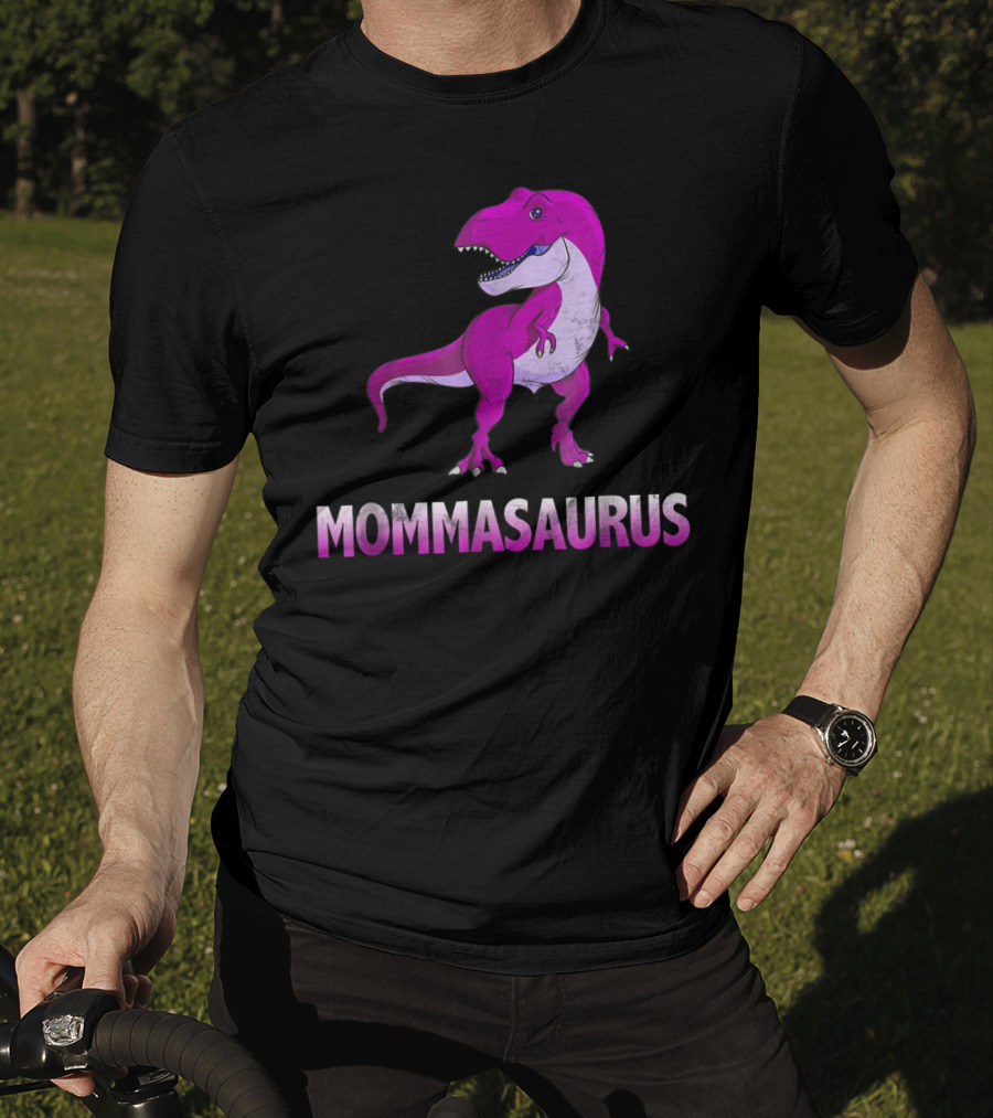 MOMMASAURUS Pink TRex Mother Momma TRex T-Shirt