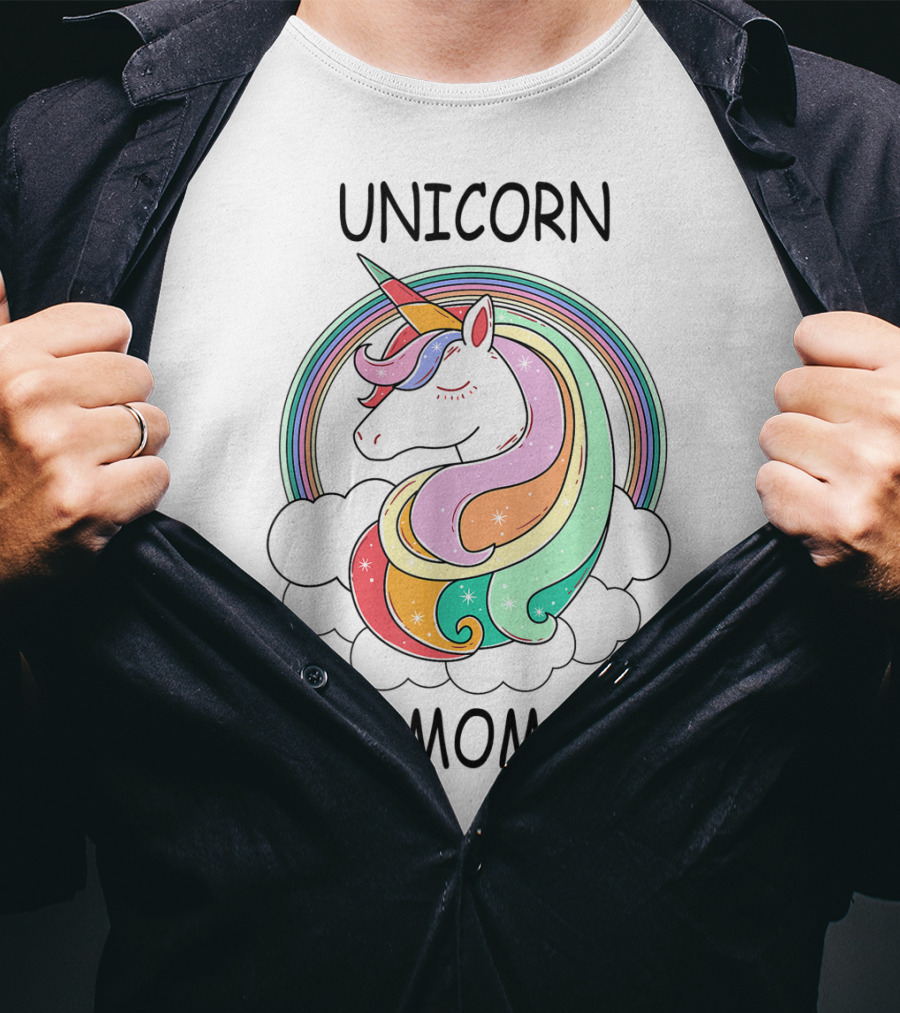 Unicorn Mom Cute Funny Rainbow Unicorn T-Shirt