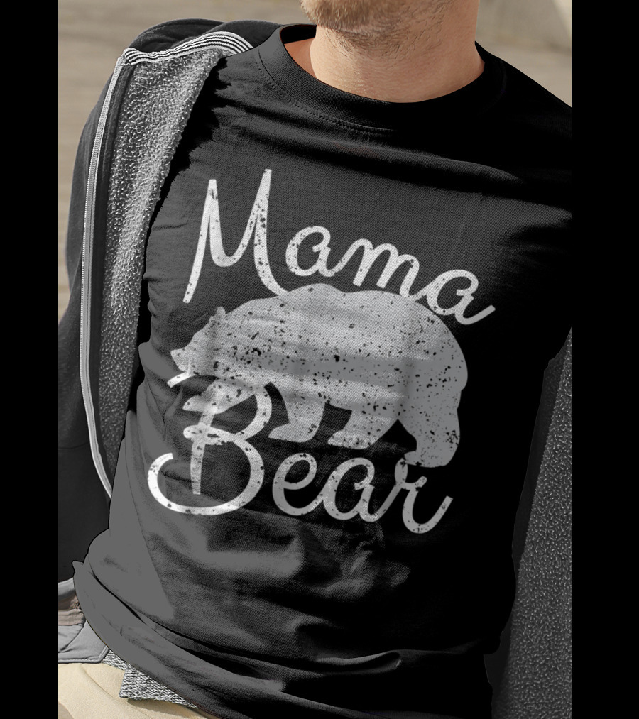 Mama Bear Vintage Retro Bear T-Shirt
