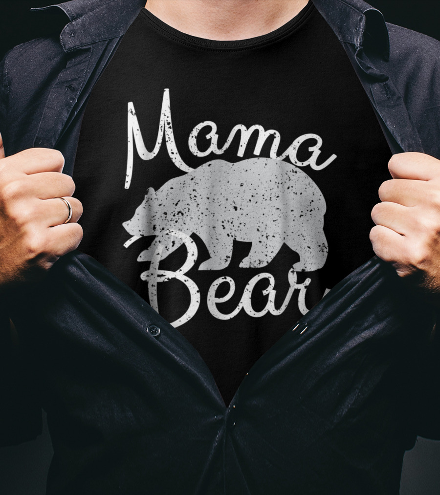 Mama Bear Vintage Retro Bear T-Shirt
