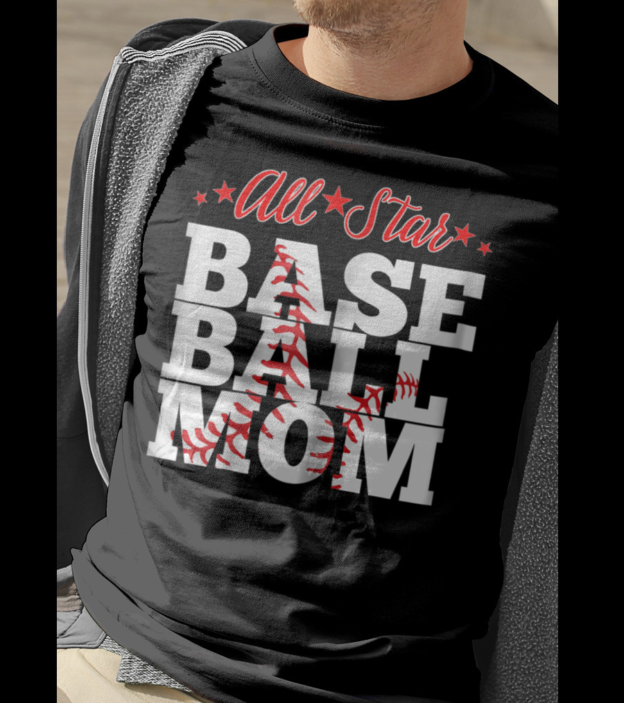 All Star Baseball Mom T-Shirt