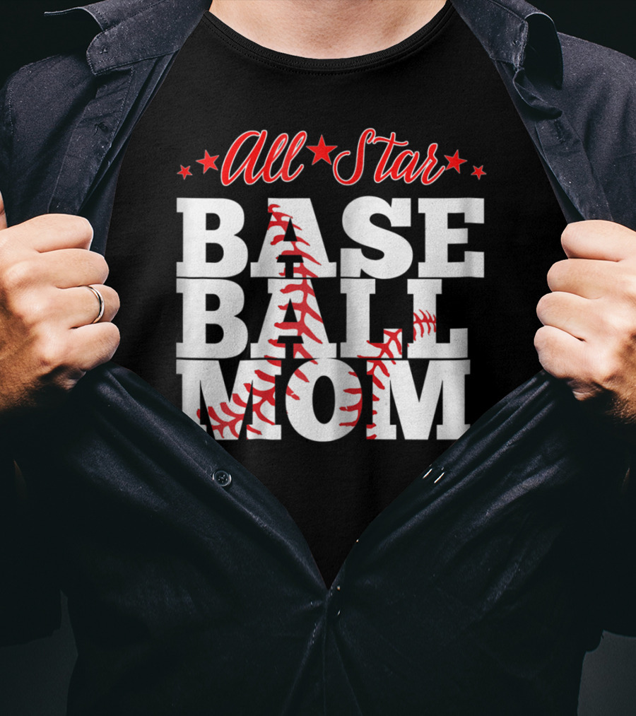All Star Baseball Mom T-Shirt