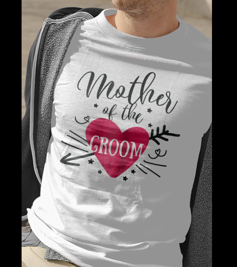 Mother Of The Groom Romantic Heart T-Shirt