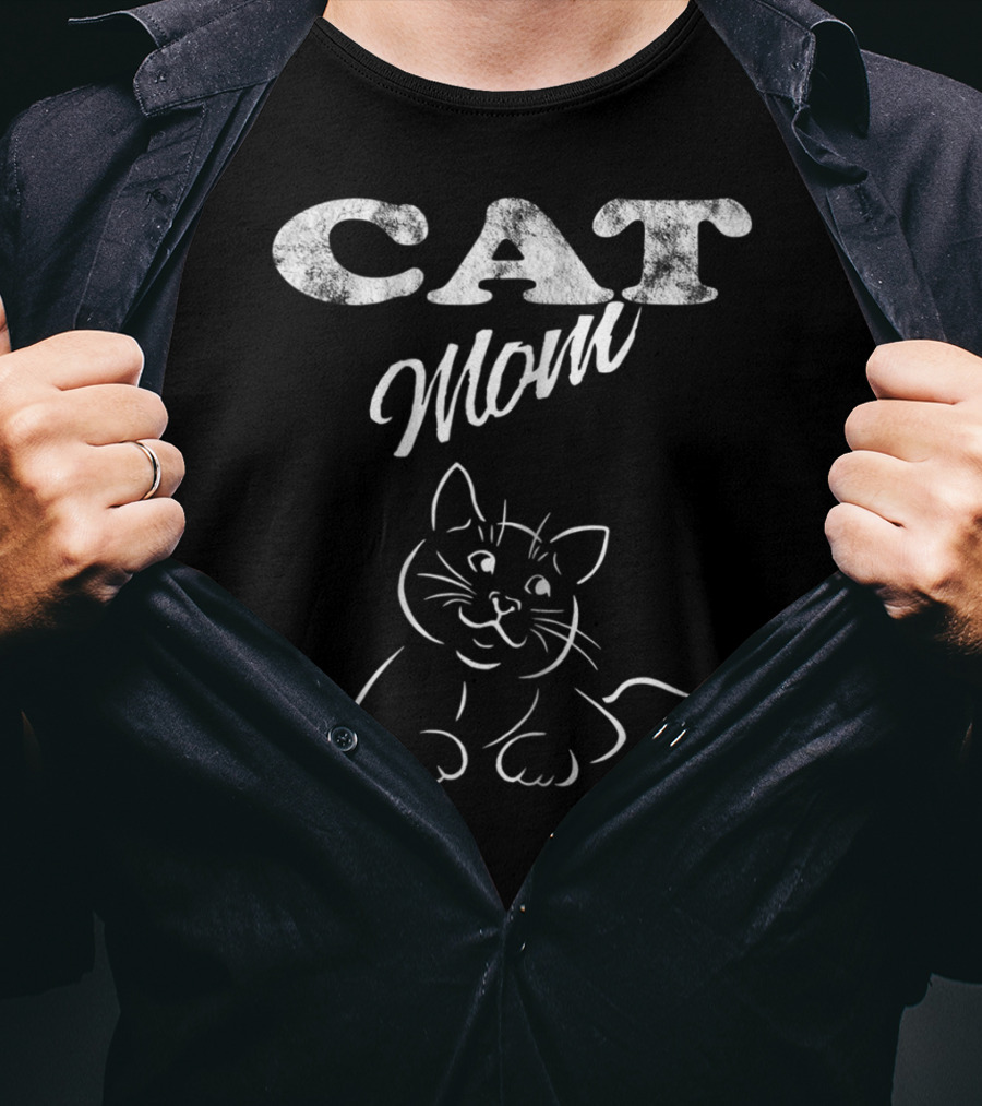 CAT Mom Cute Cat Kitties Mother T-Shirt