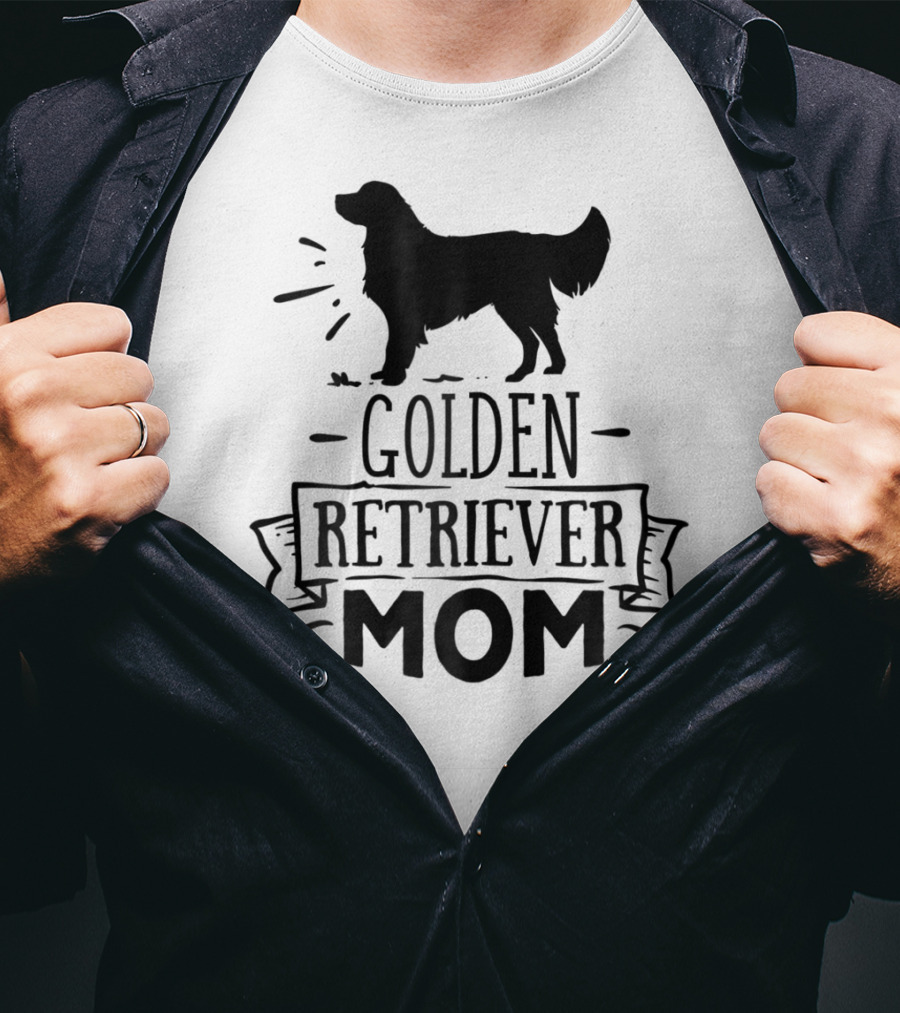 Golden Retriever Mom Puppy Mother Love Dog T-Shirt