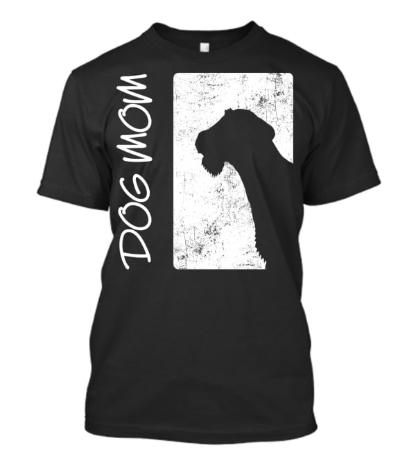 Dog Mom Airedale Terrier Silhouette S72 T-Shirt