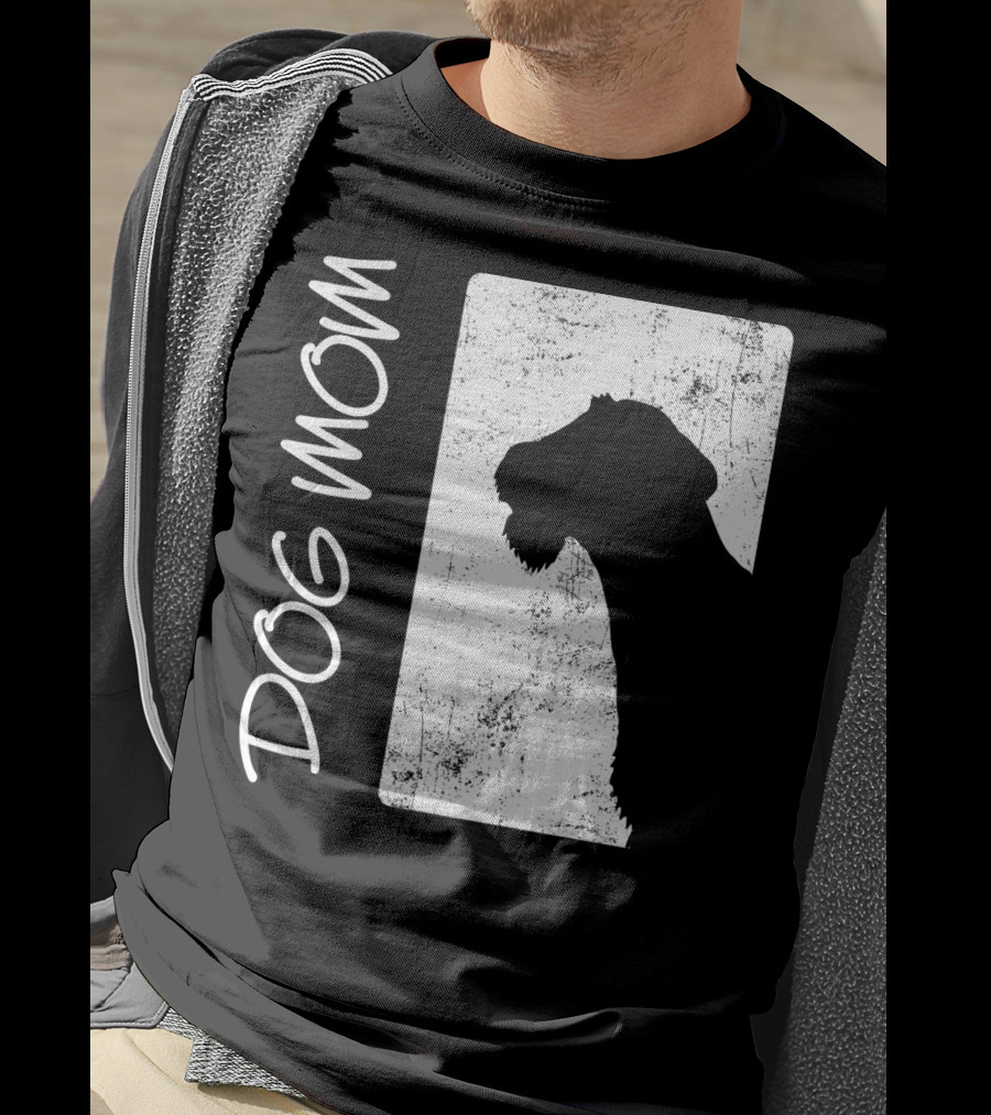 Dog Mom Airedale Terrier Silhouette S72 T-Shirt