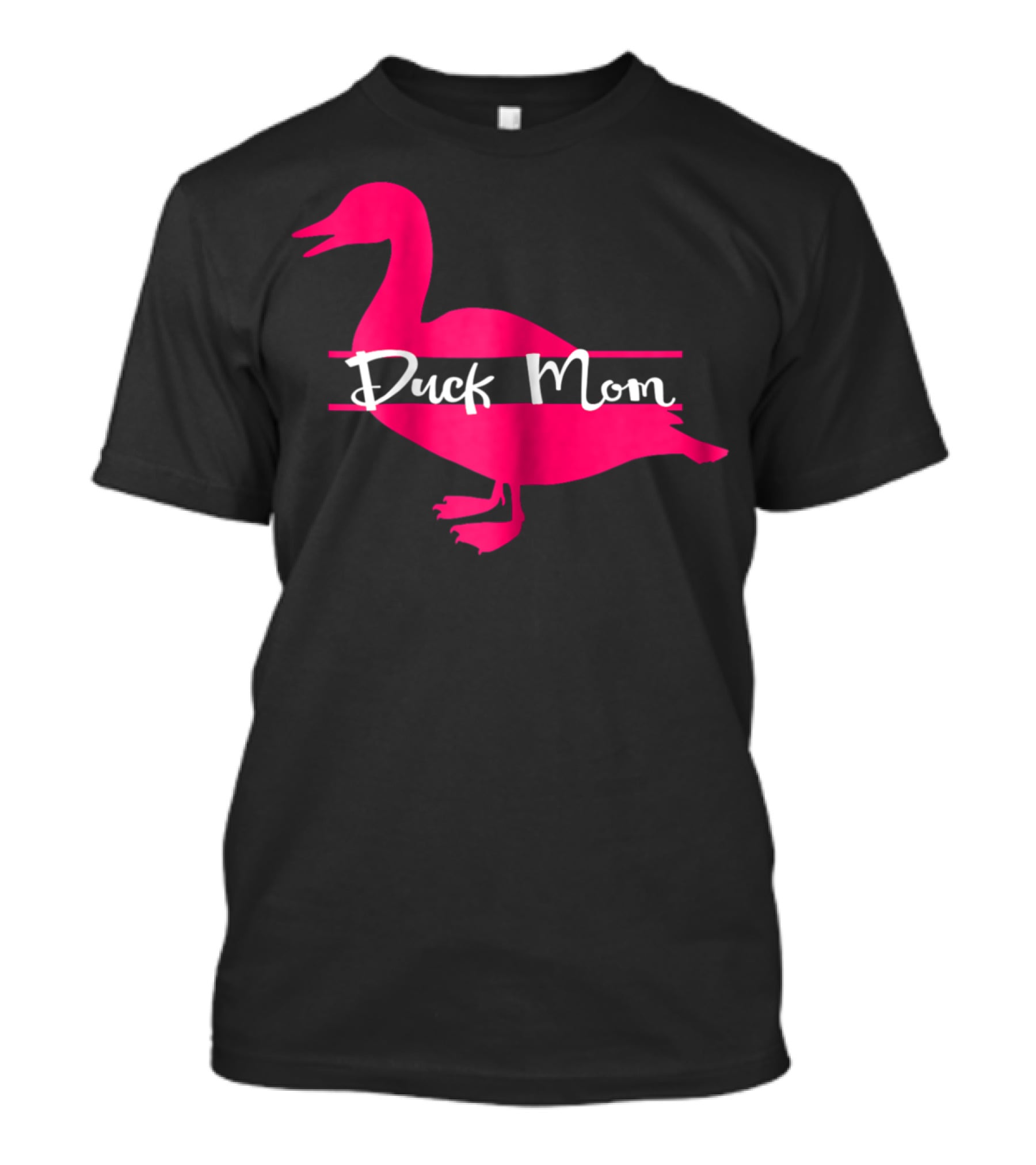 Duck Mom Rouen Pekin Duck Pink T-Shirt