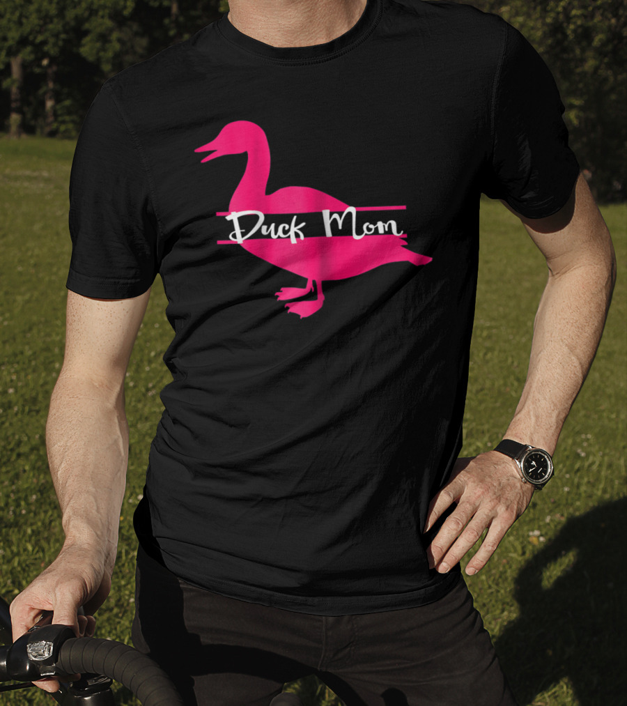 Duck Mom Rouen Pekin Duck Pink T-Shirt