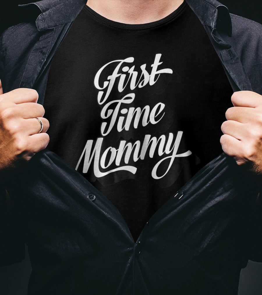 First Time Mommy Rookie Mama New Mom Baby Shower T-Shirt