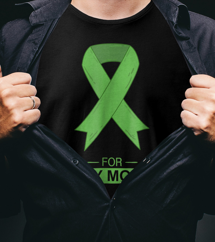 Bile Duct Cancer Aware Green Ribbon For My Mom T-Shirt