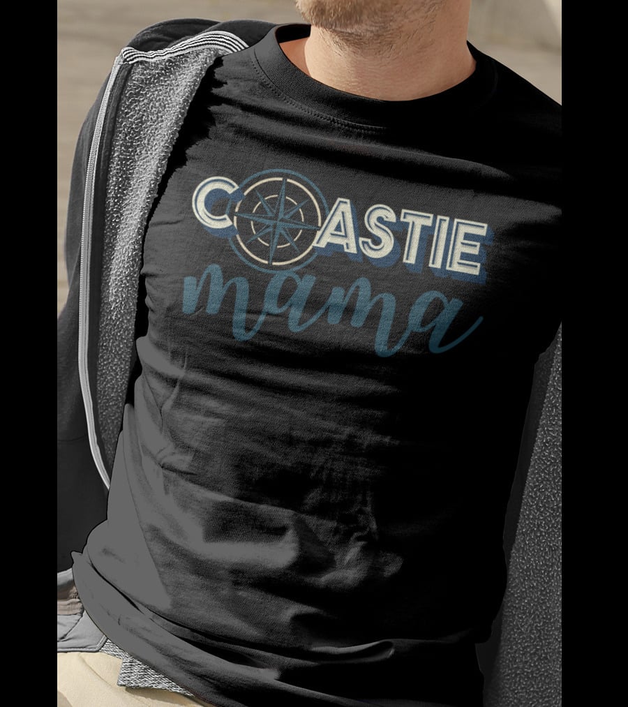 Coastie Mama Compass Coast Guard T-Shirt