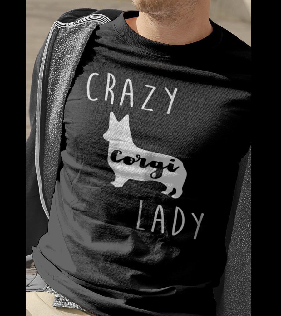 Crazy Corgi Lady T-Shirt