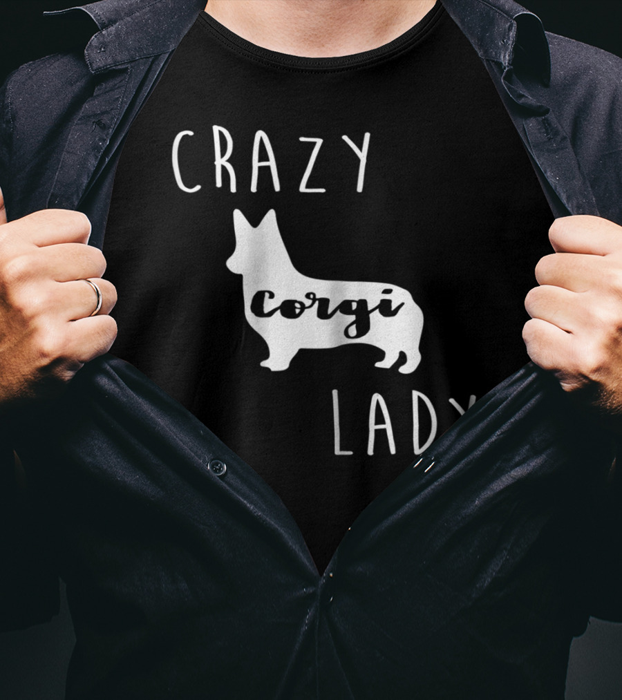 Crazy Corgi Lady T-Shirt