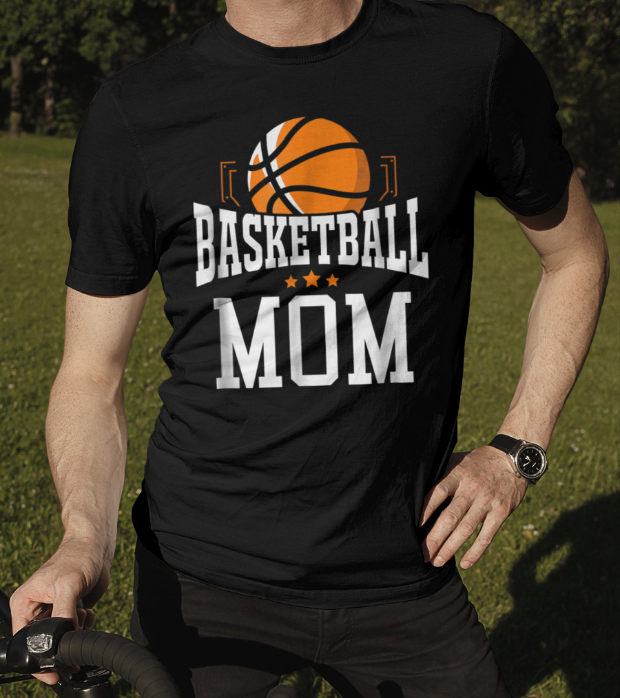 Basketball Mom Stars Hoop Sport T-Shirt