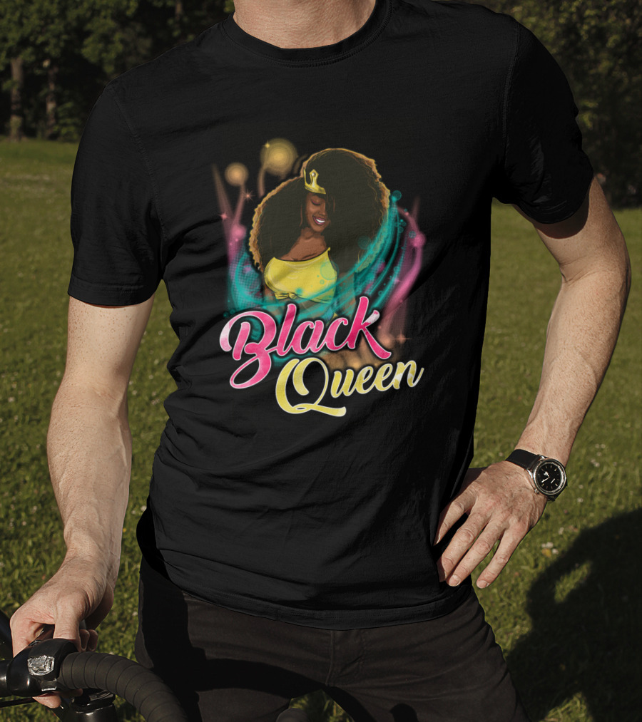 Black Queen Beautiful Afro Diva Mom Wife African9 T-Shirt