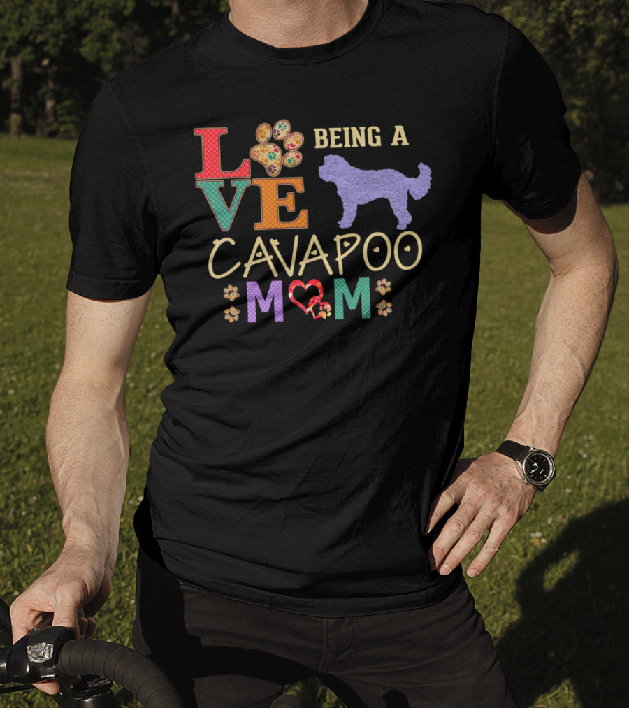 LOVE Being A Cavapoo Mom T-Shirt