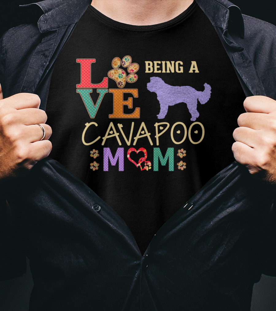 LOVE Being A Cavapoo Mom T-Shirt