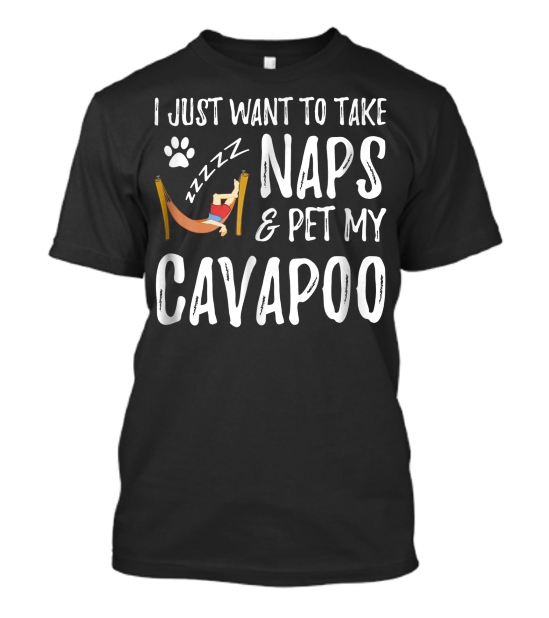 I Just Want To Take Naps And Pet My Cavapoo T-Shirt