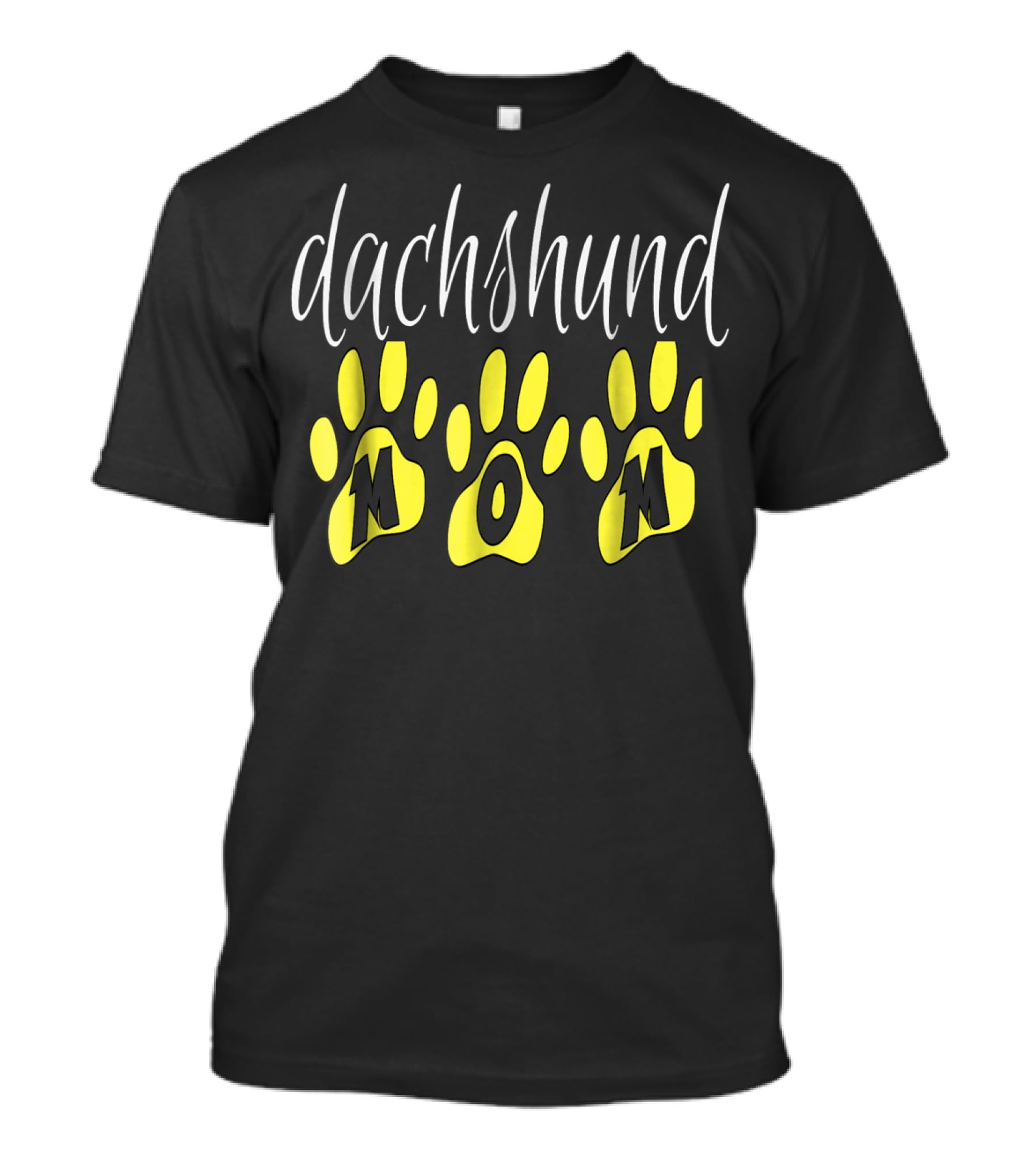 Dachshund Mom Fun Paw Print Cute Wiener Dog Puppy T-Shirt