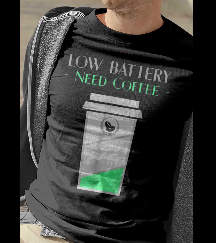 Low Battery Need Coffee Women Mom5 Coffee Cup T-Shirt