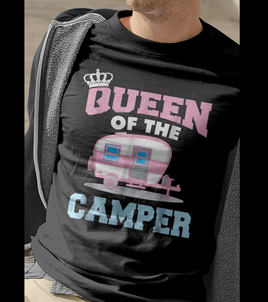 Queen Of The Camper Funny RV Camping 8 T-Shirt