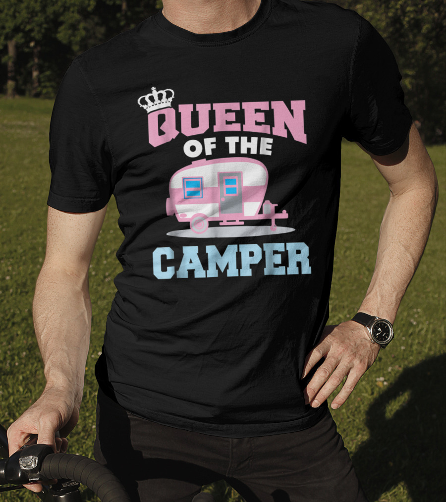 Queen Of The Camper Funny RV Camping 8 T-Shirt