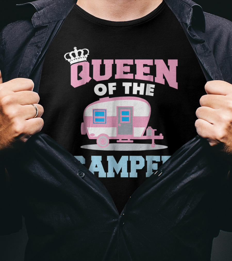 Queen Of The Camper Funny RV Camping 8 T-Shirt