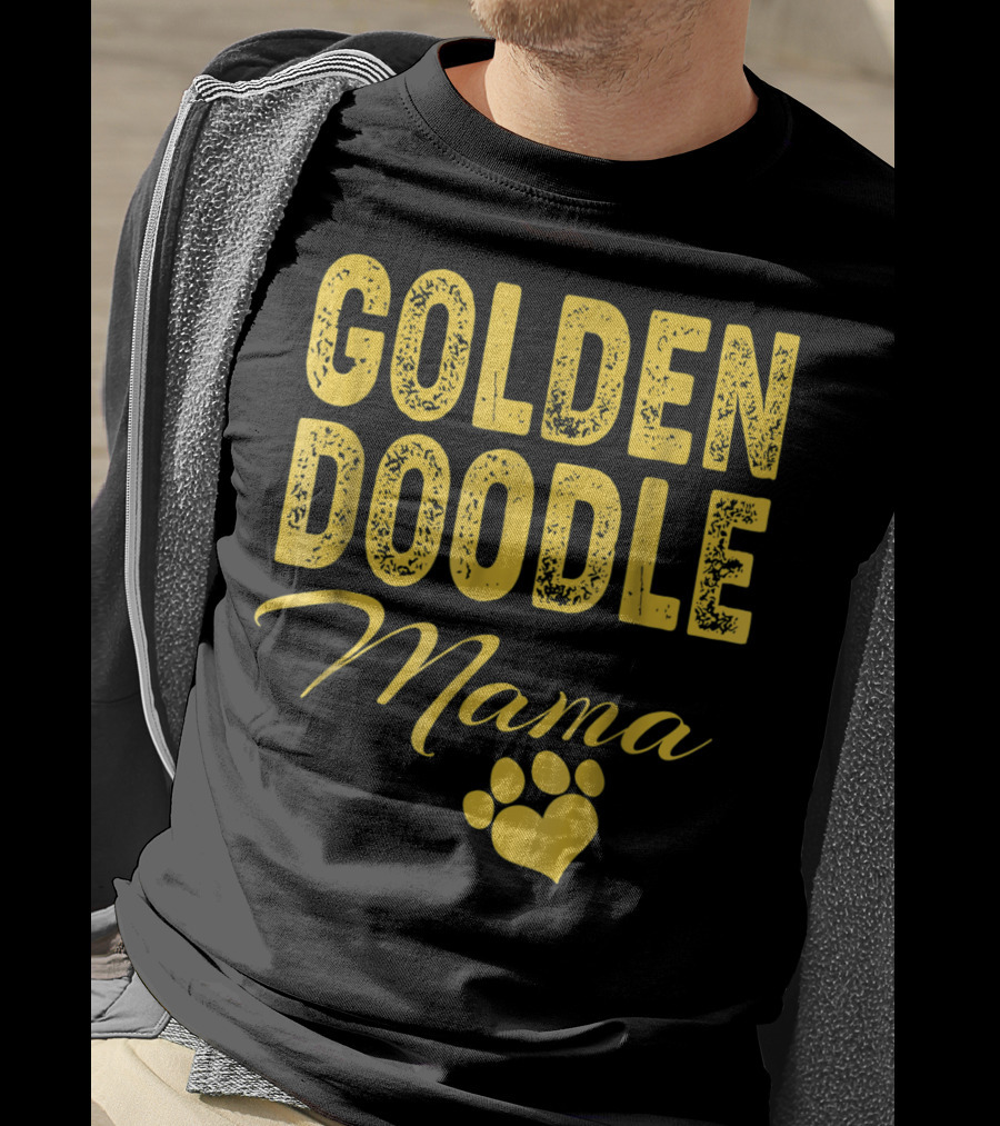 Goldendoodle Mama Paw Print Fun Idea8 T-Shirt