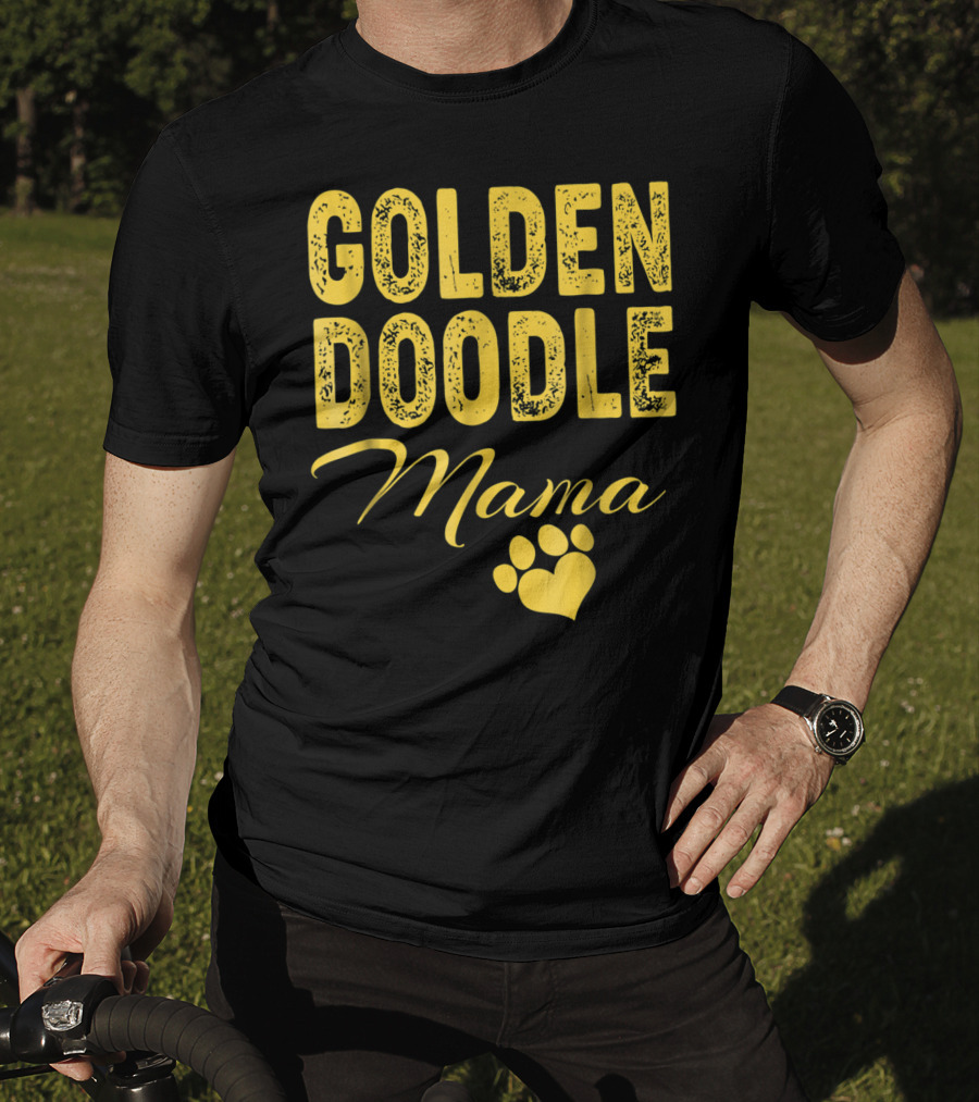 Goldendoodle Mama Paw Print Fun Idea8 T-Shirt