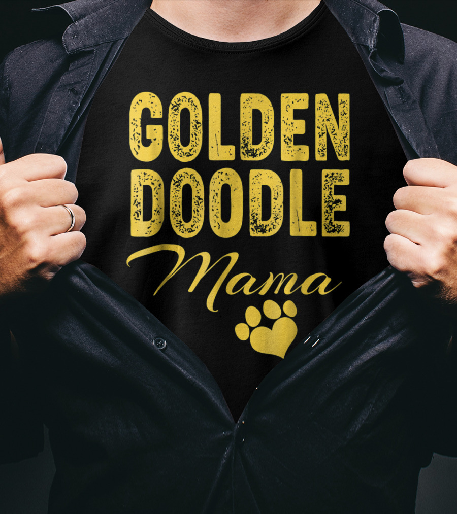 Goldendoodle Mama Paw Print Fun Idea8 T-Shirt