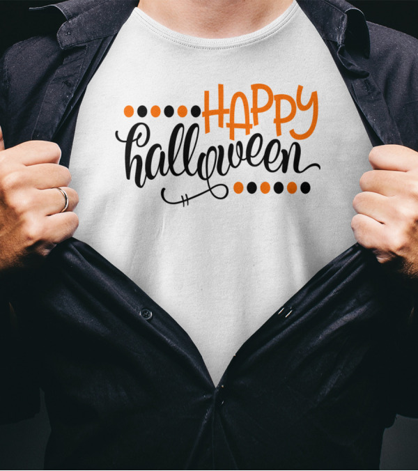Happy Halloween Script Mom Grandma6 T-Shirt