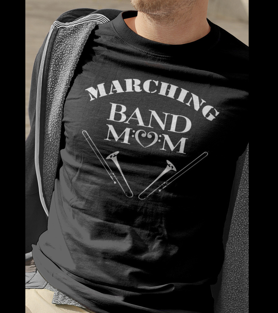 Marching Band Mom Trombone Music Enthusiast T-Shirt