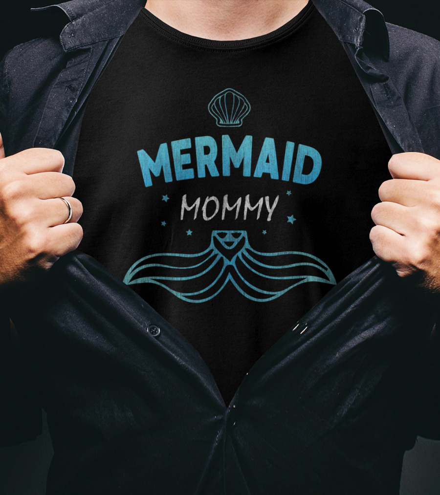Mermaid Mommy Birthday Party Fun T-Shirt