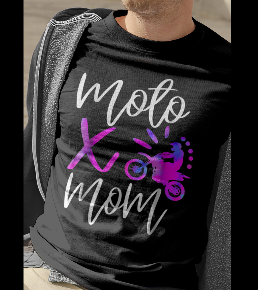 Moto X Mom Cute Motocross Dirtbike Mom T-Shirt
