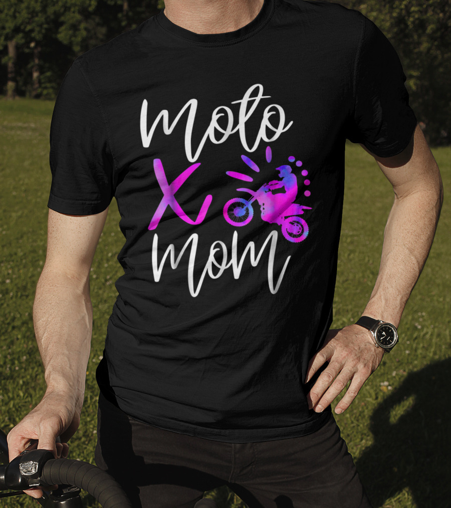 Moto X Mom Cute Motocross Dirtbike Mom T-Shirt