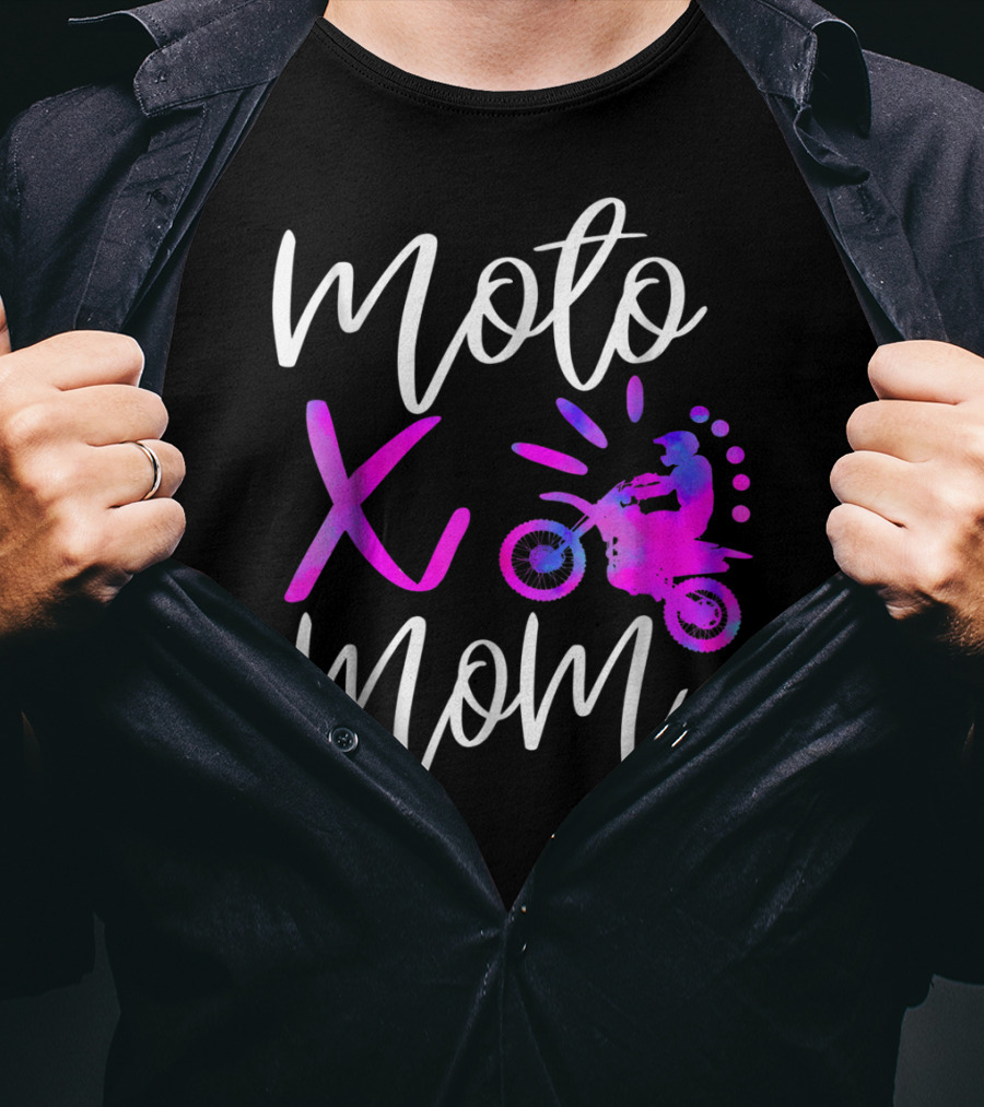 Moto X Mom Cute Motocross Dirtbike Mom T-Shirt