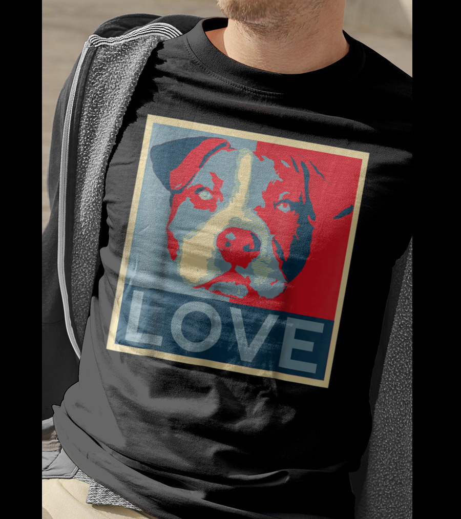 LOVE Pitbull Pit Bull Lovers T-Shirt