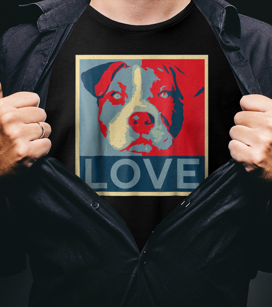 LOVE Pitbull Pit Bull Lovers T-Shirt
