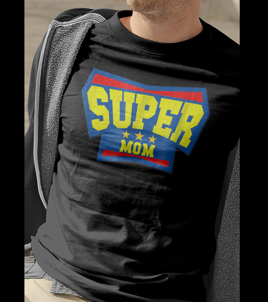 Super Mom Superhero Mother Star T-Shirt