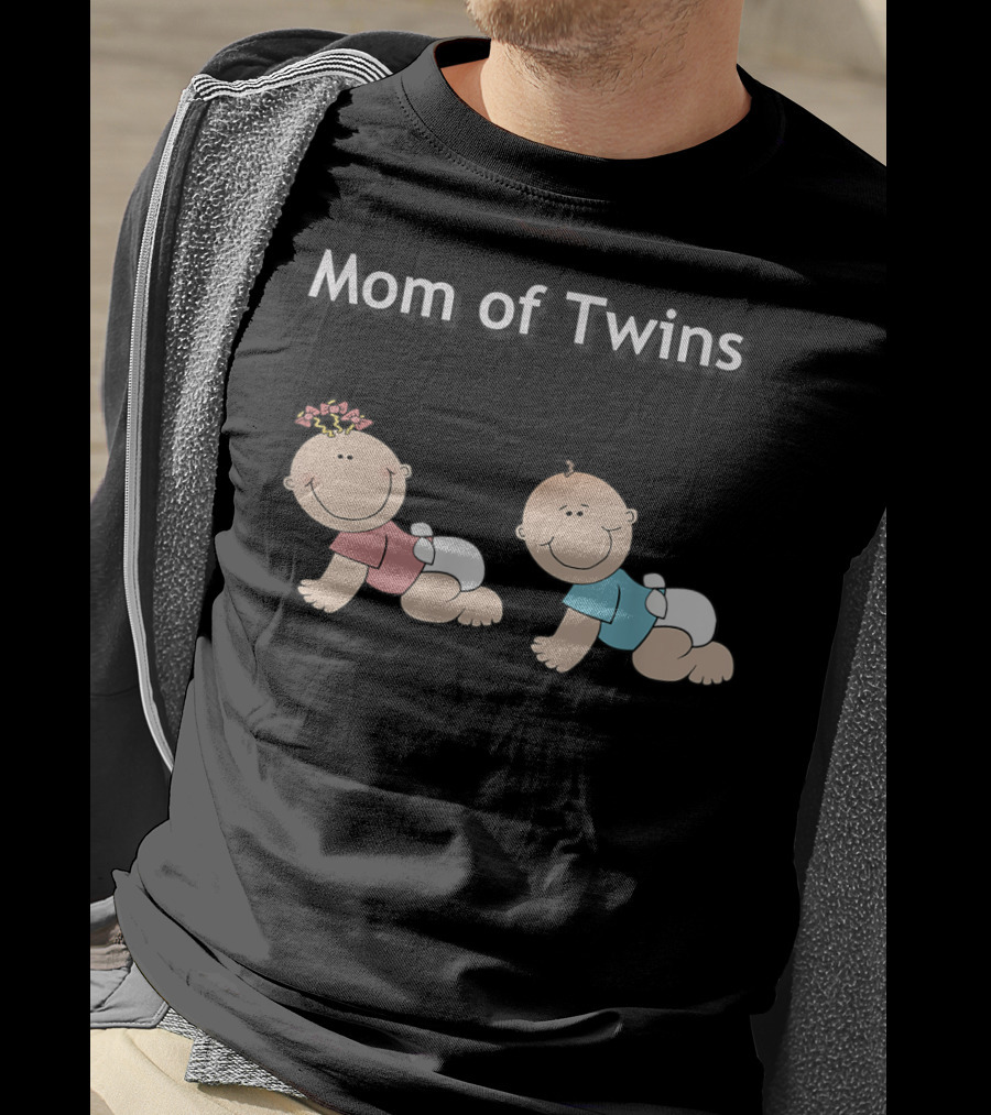 Mom Of Twins One Girl One Boy T-Shirt