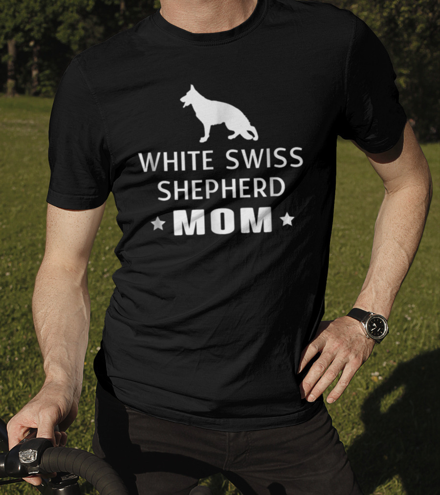 White Swiss Shepherd Mom T-Shirt